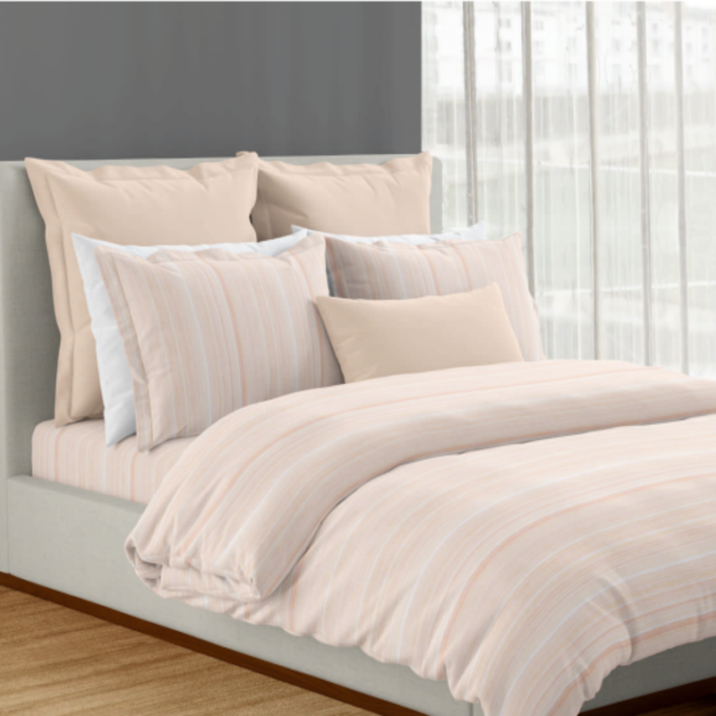 Cable Cotton Digital Printed Double Bedsheet Set (Grey Morn)