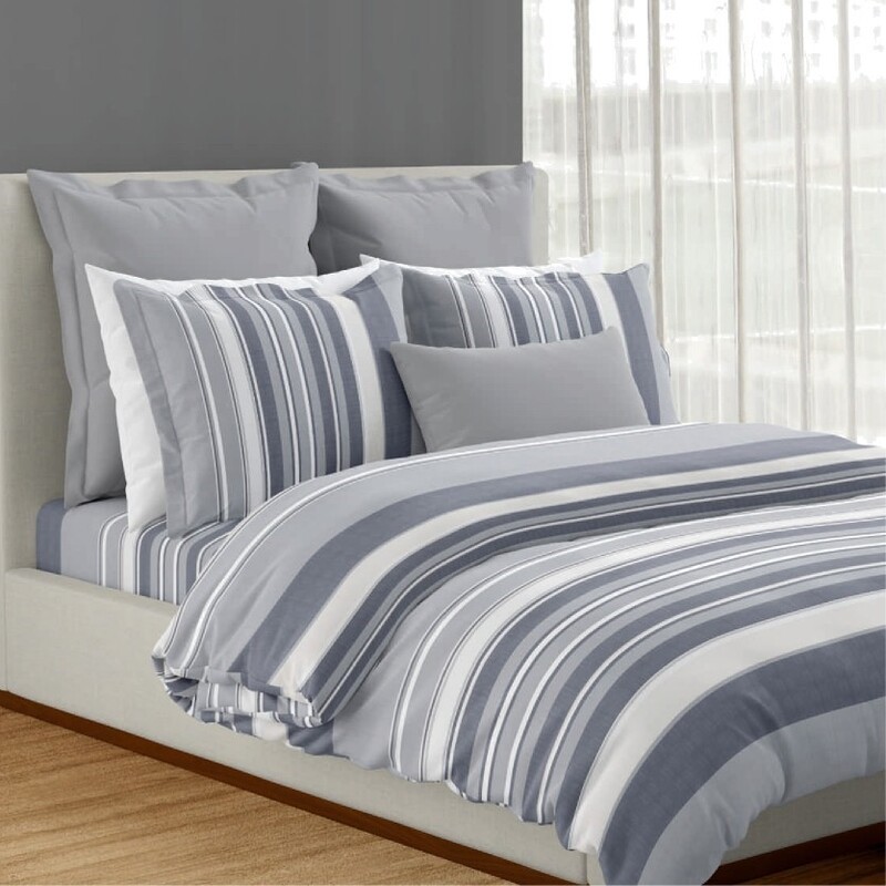 Cable Cotton Printed Double Bedsheet Set (Pelican)