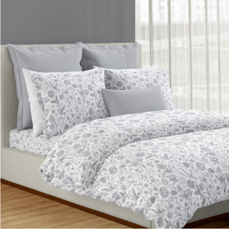 Iconique Cotton Printed Double Bedsheet Set (Micrechip)