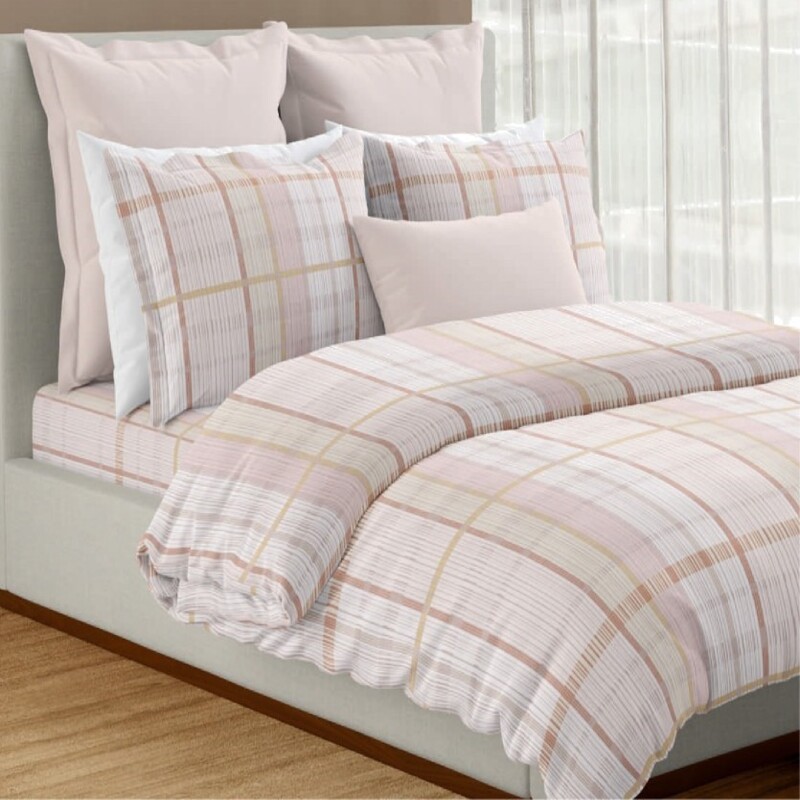 Nelson Cotton Digital Printed Double Bedsheet Set (Lotus)