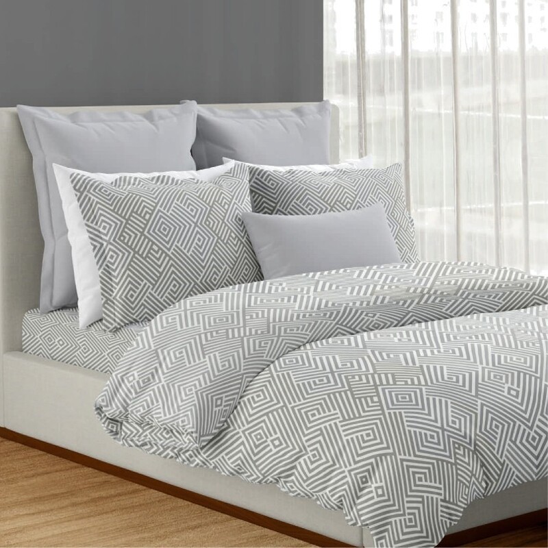 Refuge Cotton Printed Double Bedsheet Set (High Rise)