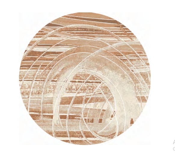 Cleo Espresso Swirl Oval Rug