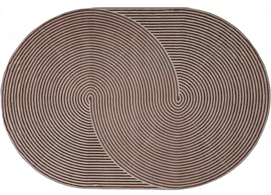 Charm Rustic Rouge Oval Rug